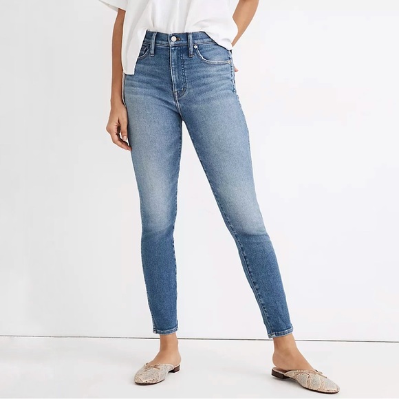 Madewell Denim - Madewell 10” High Rise Skinny Crop Premium Stretch Denim Jeans Sheffield 27